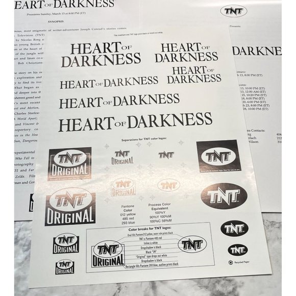 TNT Movie Press Kit Heart of Darkness 1993 Tim Roth John Malkovich Photos Slides - Picture 5 of 7